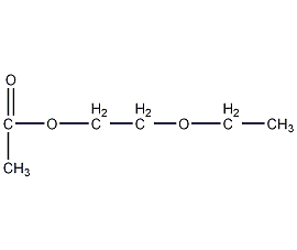 Ethylene glycol ether acetate structural formula