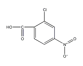 2-Chloro-4-nitrobenzoic acid structural formula