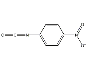 Structural formula of p-nitrophenyl isocyanate