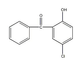 5-chloro-2-hydroxybenzophenone structural formula