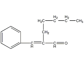 α-Amylcinnamic aldehyde structural formula