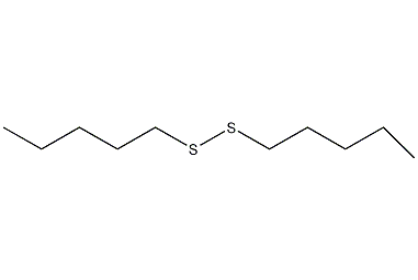 Dipentyl disulfide structural formula