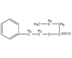 Phenethyl butyrate structural formula