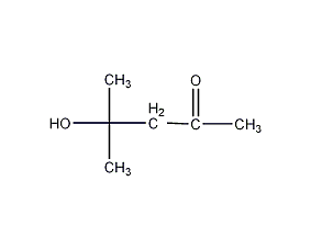4-methyl-4-hydroxy-2-pentanone structural formula