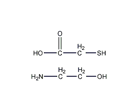 Ethanolamine thioglycolate structural formula
