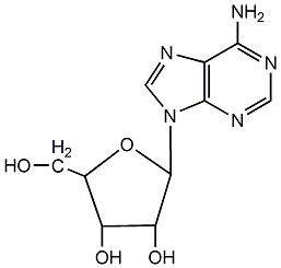 Adenine nucleoside structural formula