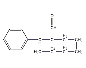 α-Hexylcinnamic aldehyde structural formula