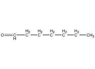 Heptanal structural formula