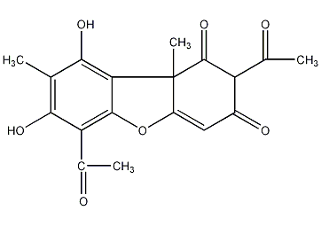 Usnic acid structural formula