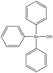 Triphenyltin hydroxide structural formula
