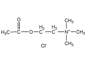 Acetylcholine chloride structural formula