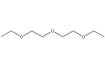 Diethylene glycol diethyl ether structural formula