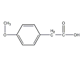 4-methoxyphenylacetic acid structural formula