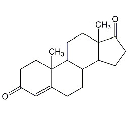 4-Androstenol-3,17-dione structural formula