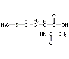 N-acetyl-L-methionine structural formula