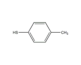 Structural formula of p-cresolthiophenol
