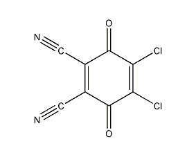 2,3-dichloro-5,6-dicyano-1,4-benzoquinone structural formula