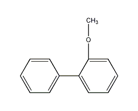 O-methoxybiphenyl structural formula