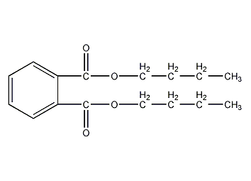 Dibutyl phthalate structural formula