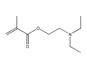 Diethylaminoethyl methacrylate structural formula
