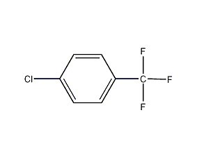 Structural formula of p-chlorotrifluorotoluene