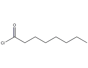 Structural formula of n-octanoyl chloride