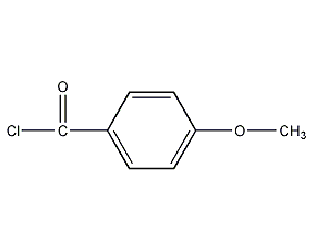 Structural formula of p-anisoleyl chloride