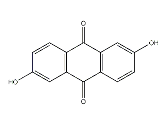 2,6-dihydroxyanthraquinone structural formula