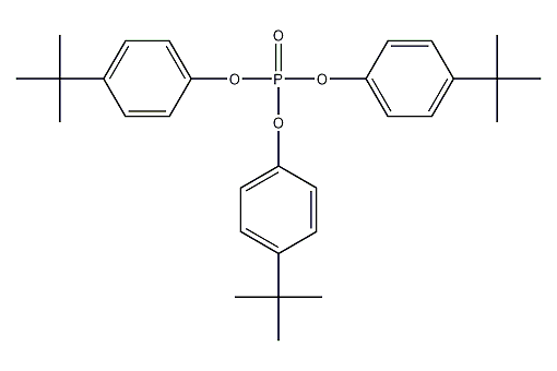 Tris(4-tert-butylbenzene)phosphate structural formula