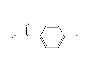 Structural formula of p-chloroacetophenone