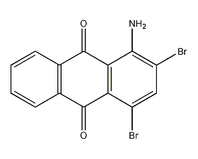 1-amino-2,4-dibromoanthraquinone structural formula