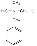 Structural formula of benzyltrimethylammonium chloride