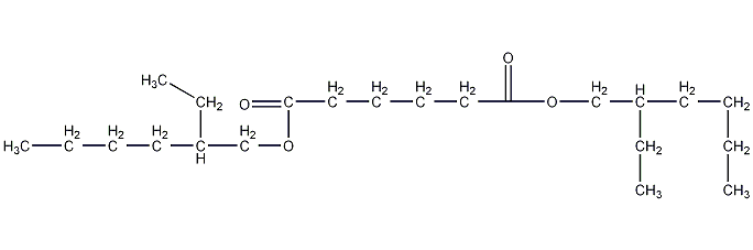 Dioctyl adipate structural formula