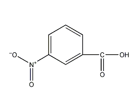 M-nitrobenzoic acid structural formula