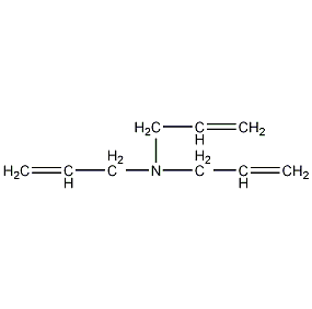 Triallylamine structural formula