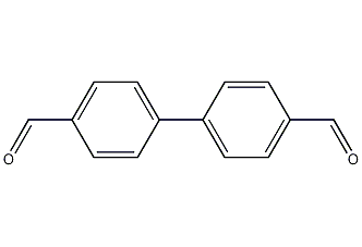 4,4'-biphenyl dicarboxaldehyde structural formula