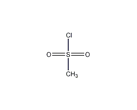 Methanesulfonyl chloride structural formula