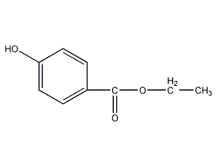 Ethyl paraben structural formula