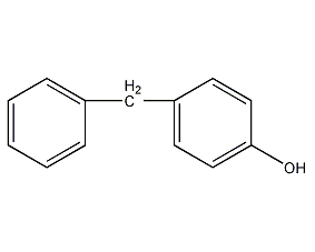 4-Benzylphenol structural formula