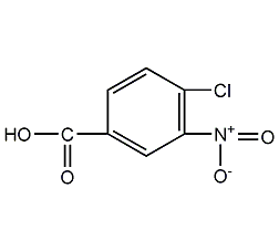 4-chloro-3-nitrobenzoic acid structural formula
