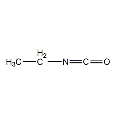 Ethyl isocyanate structural formula