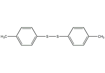 Structural formula of p-toluene disulfide