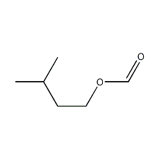 Isoamyl formate structural formula