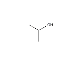 Isopropyl alcohol structural formula