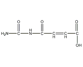 N-carbamoylmaleic acid structural formula