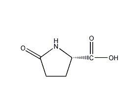(S)-(-)-2-pyrrolidone-5-carboxylic acid structural formula