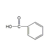 Benzoic acid structural formula
