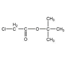 Structural formula of tert-butyl chloroacetate