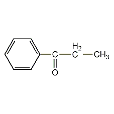 Structural formula of phenyl acetone