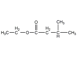 Ethyl isovalerate structural formula